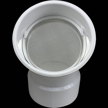 Plastic Mesh Vent Screen For PVC Pipe Fittings & Elbows - Multiple Sizes, Keeps Debris Out